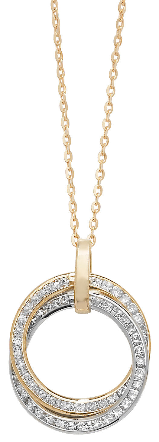 Yellow & White Gold Necklace & Pendant